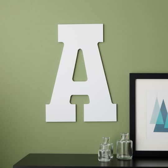 6 Pack: 13" White MDF Uppercase Letter by Make Market